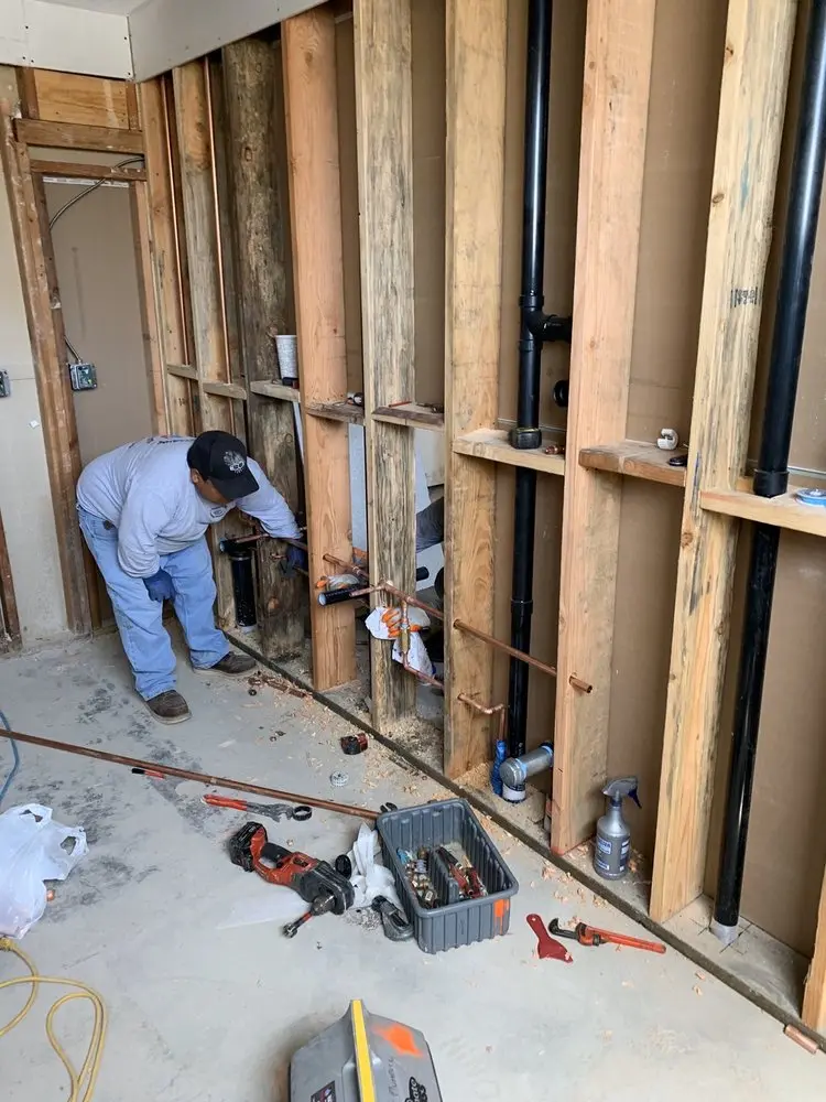 Commercial rough-in plumbing for Water Heater Replacement in Big Bear Lake